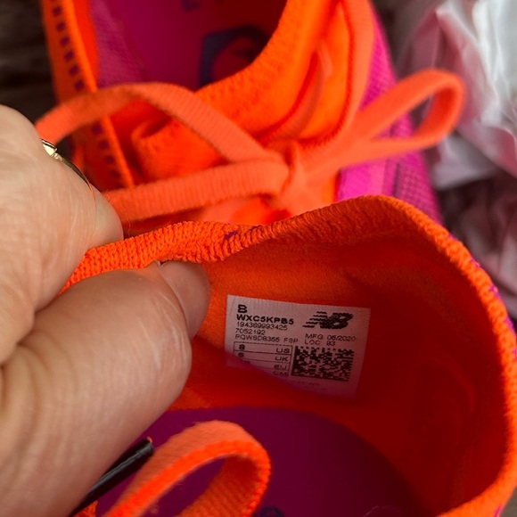 New Balance Xc5kV5 Vibrant Pink & Orange Track Spike racing cleats Sz-8. P - Picture 9 of 10